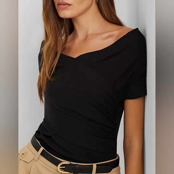 Ralph Lauren Tops - RALPH LAUREN | Off-The-Shoulder Rib-Knit Top